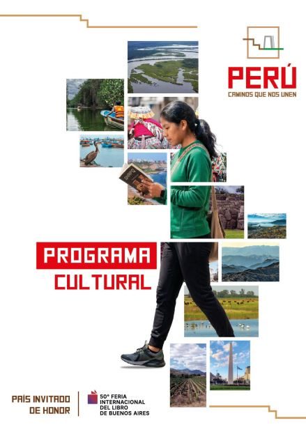 Portada del programa cultural de Perú en la 50.ª Feria Internacional del Libro de Buenos Aires