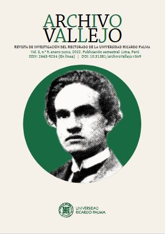 Portada de Archivo Vallejo, volumen 5, número 9